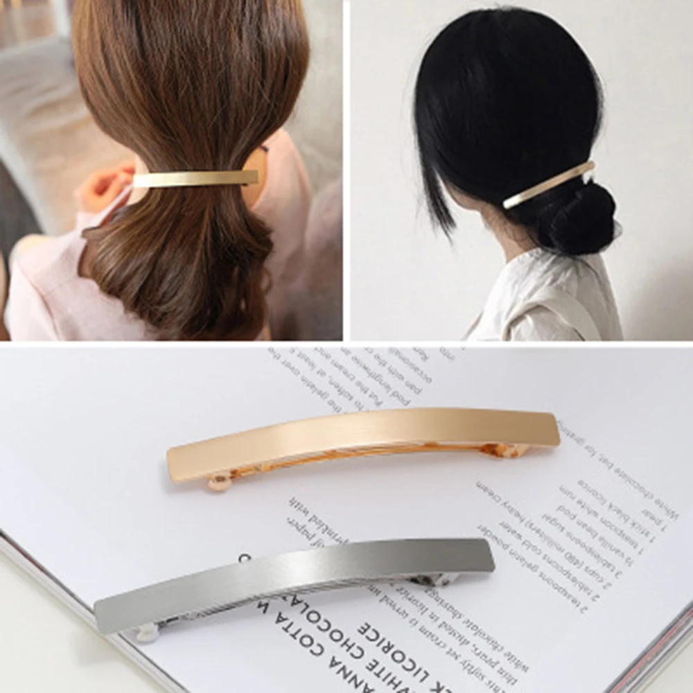 Lady Temperament Fashion Metal Hair Clip Spring Clip Portable Hair Accessories Big Clip Gold Silver Word Clip Brooch Decoration
Lady Temperament Fashion Metal Hair Clip Spring Clip Portable Hair Accessories Big Clip Gold Silver Word Clip Brooch Decoration