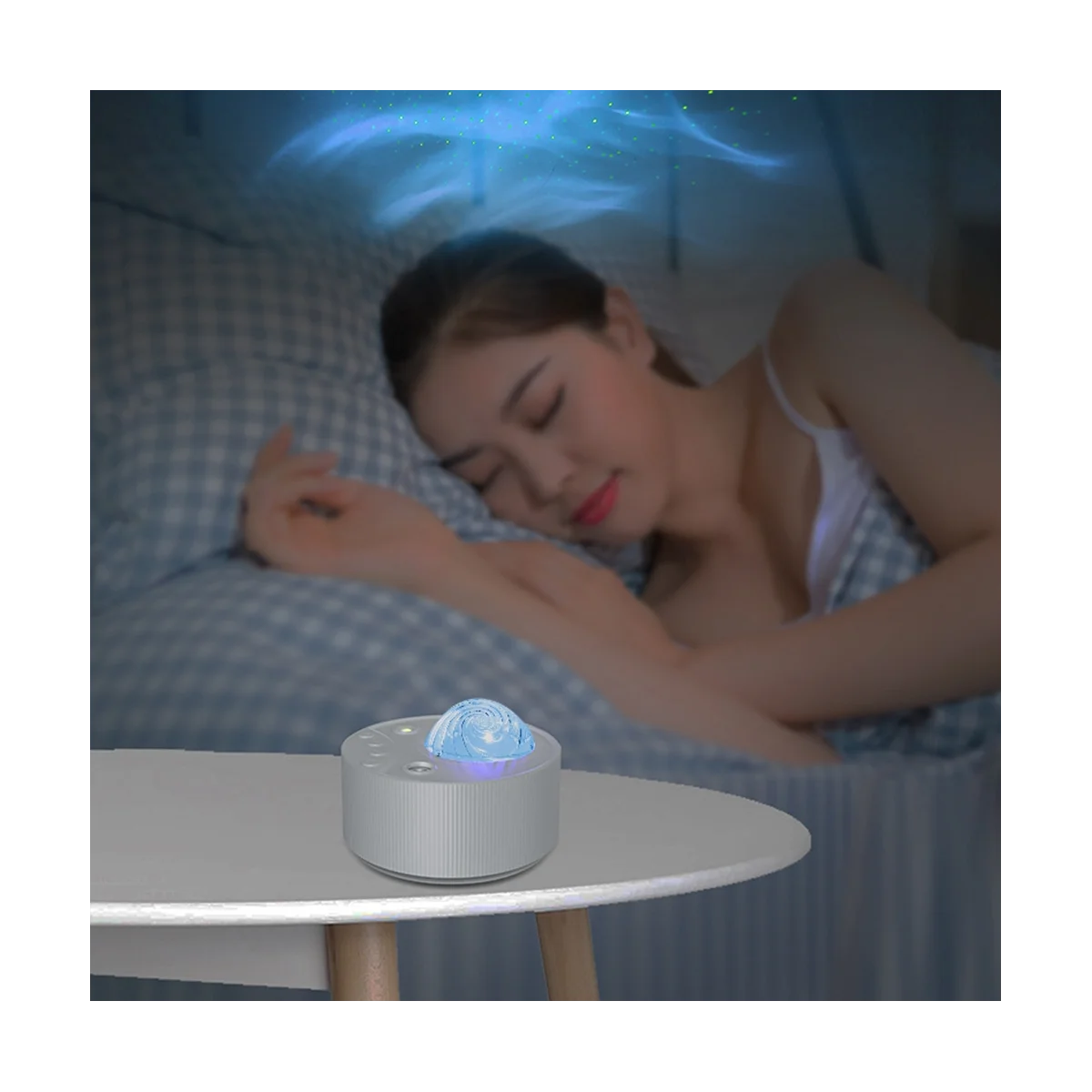 

Звездный проектор Галактический ночник с Bluetooth динамиком проекционная лампа с дистанционным управлением Музыка Ночная лампа Декор-черный