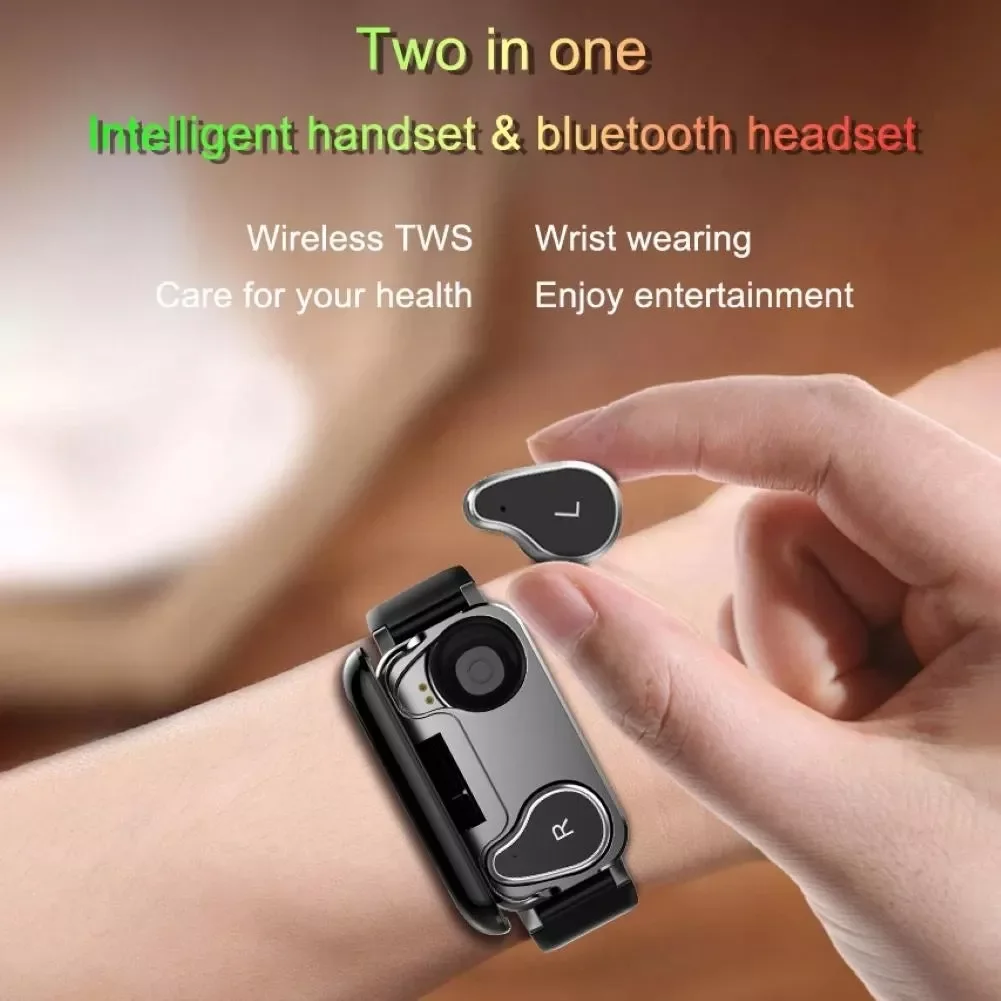 T89 Bluetooth Smart Watch Woman Man Heart Rate Health Monitor Bracelet Band With Earbuds 1.14inch Sport Waterproof Smartwatch
T89 Bluetooth Smart Watch Woman Man Heart Rate Health Monitor Bracelet Band With Earbuds 1.14inch Sport Waterproof Smartwatch