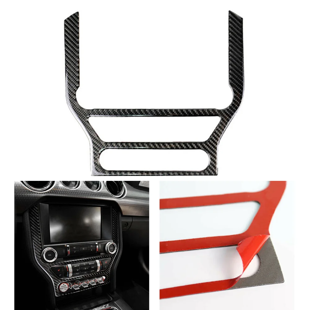 Carbon Fiber Interior CD Panel Decor Cover Trim Fit For Ford Mustang 2015-2019 Car Console CD Panel Decoration Sticker
Carbon Fiber Interior CD Panel Decor Cover Trim Fit For Ford Mustang 2015-2019 Car Console CD Panel Decoration Sticker