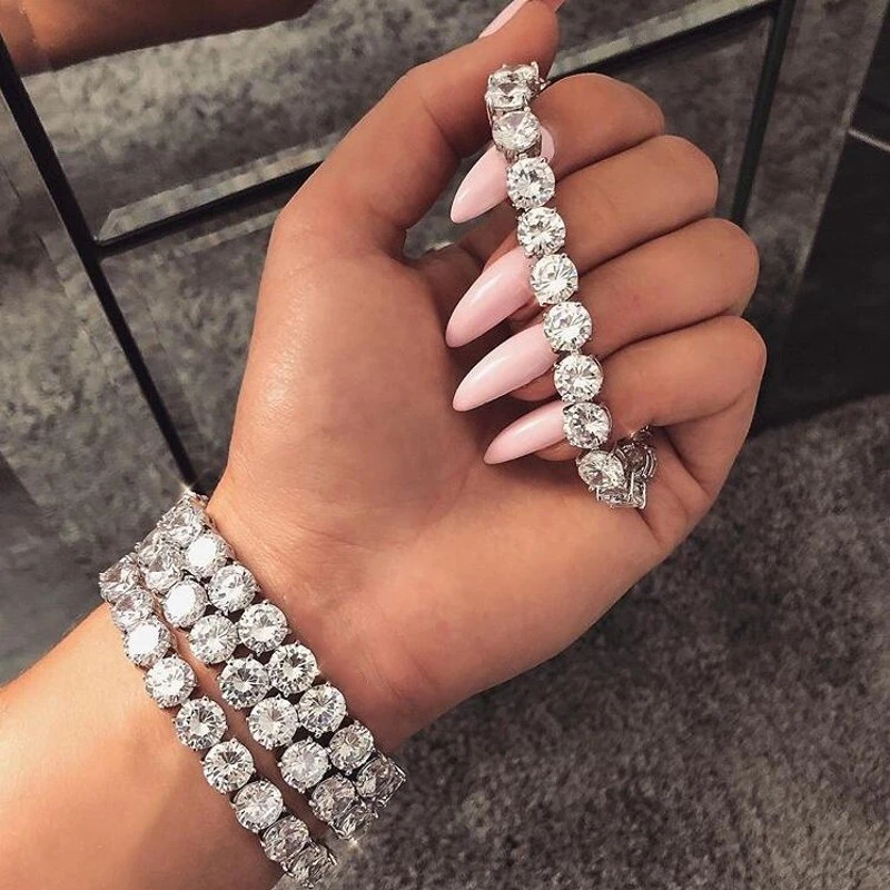 High quality 8mm CZ Tennis Chain Iced Out Zircon Bracelet Hiphop Link Fashion Punk Choker Chain Bling Bling Charms Jewelry new
High quality 8mm CZ Tennis Chain Iced Out Zircon Bracelet Hiphop Link Fashion Punk Choker Chain Bling Bling Charms Jewelry new