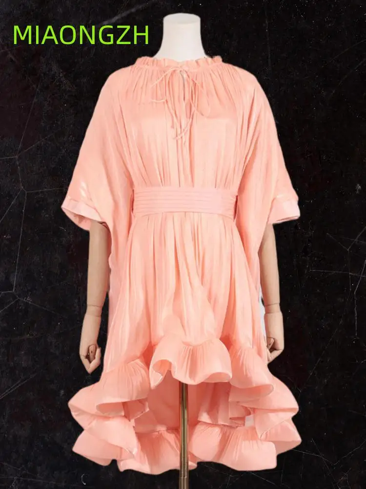 High-end For Women Slim Dresses Fashion Lower Hem Ruffled Fit Long Short Sleeve Waist New Appear Thin Summer women's Clothing
High-end For Women Slim Dresses Fashion Lower Hem Ruffled Fit Long Short Sleeve Waist New Appear Thin Summer women's Clothing