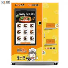 OEM Microwave Hot Food Vending Machine With 49 Inch Big Big Touch Screen For Sale