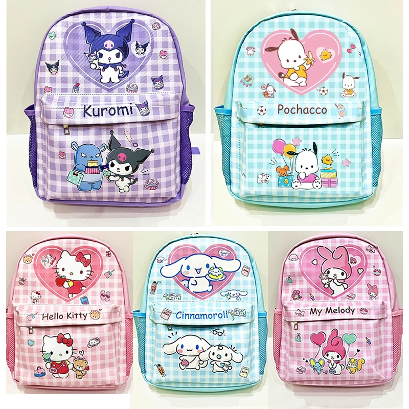 Sanrio аниме Hello Kitty Melody Kuromi Cinnamoroll Детский рюкзак школьный рюкзак подарок на день рождения рюкзаки для детей
Sanrio аниме Hello Kitty Melody Kuromi Cinnamoroll Детский рюкзак школьный рюкзак подарок на день рождения рюкзаки для детей