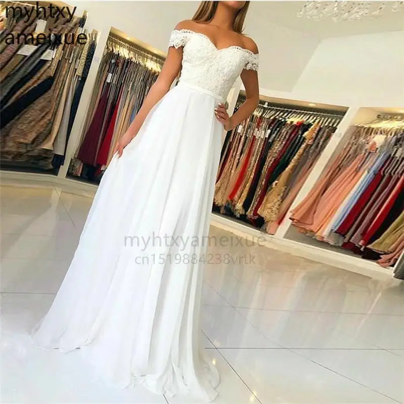 Elegant V-neck 2022 Off The Shoulder Floor Length Lace Applique Plus Size White Evening Dress Graduation Chiffon Robe De Soiree
Elegant V-neck 2022 Off The Shoulder Floor Length Lace Applique Plus Size White Evening Dress Graduation Chiffon Robe De Soiree