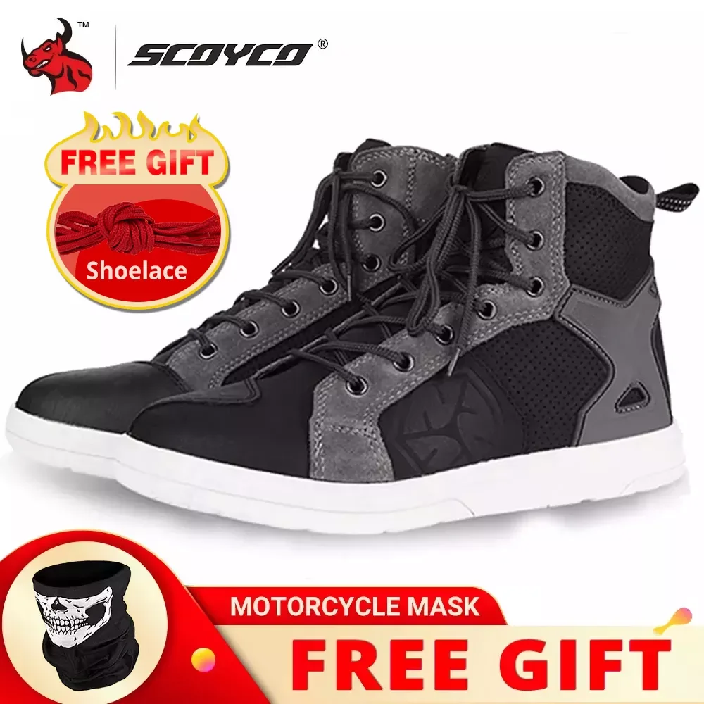 SCOYCO Motorcycle Boots Men Casual Shoes Microfiber Leather Moto Motocross Riding Boots Summer Breathable Motorbike Shoes
SCOYCO Motorcycle Boots Men Casual Shoes Microfiber Leather Moto Motocross Riding Boots Summer Breathable Motorbike Shoes