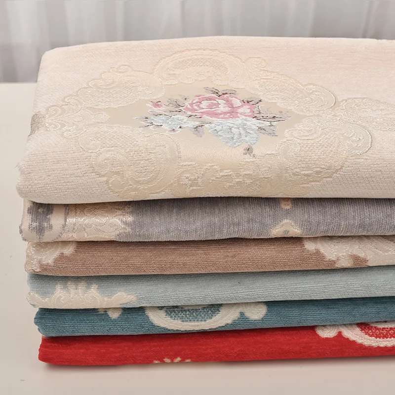 Chenille Fabric Jacquard By The Meter for Tablecloth Cushions Sofa Covers Sewing Flowers Thickened Red Blue European-style Cloth
Chenille Fabric Jacquard By The Meter for Tablecloth Cushions Sofa Covers Sewing Flowers Thickened Red Blue European-style Cloth