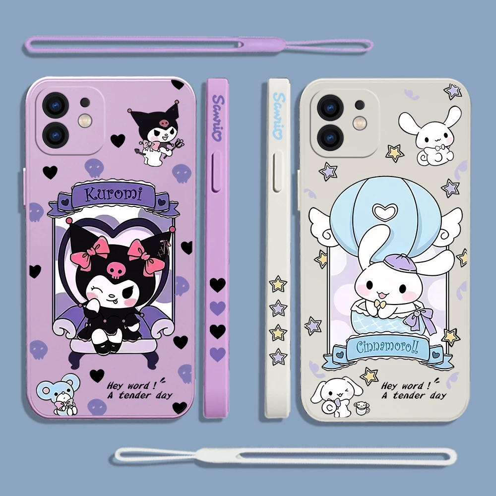 Sanrio Kuromi Cinnamoroll Phone Case For Xiaomi Mi 10 lite 11i Poco M2 M4 F3 X3 5G 4G Silicone Original Cases with Hand Strap
Sanrio Kuromi Cinnamoroll Phone Case For Xiaomi Mi 10 lite 11i Poco M2 M4 F3 X3 5G 4G Silicone Original Cases with Hand Strap