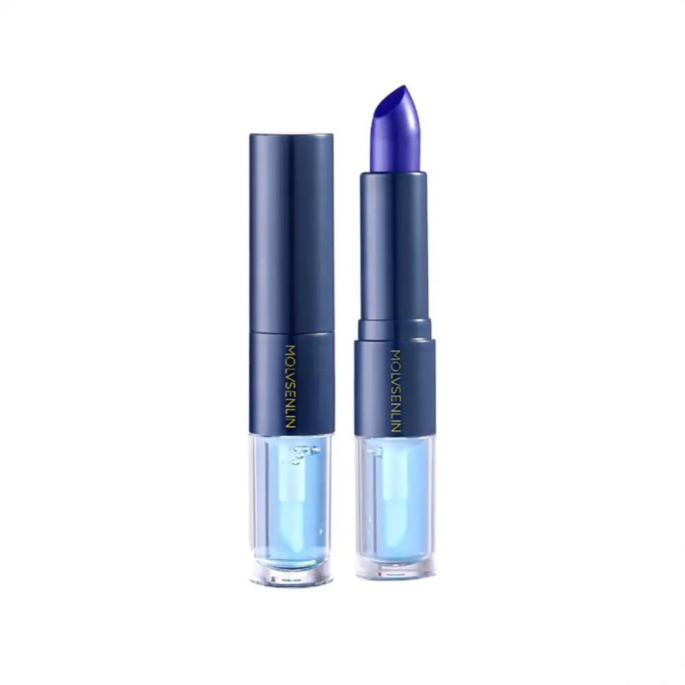 

Double-ended Temperature Change Lipsticks Waterproof Color-locking Lipstick Moisturizing Nourishing Color-changing Lipstick 1PC