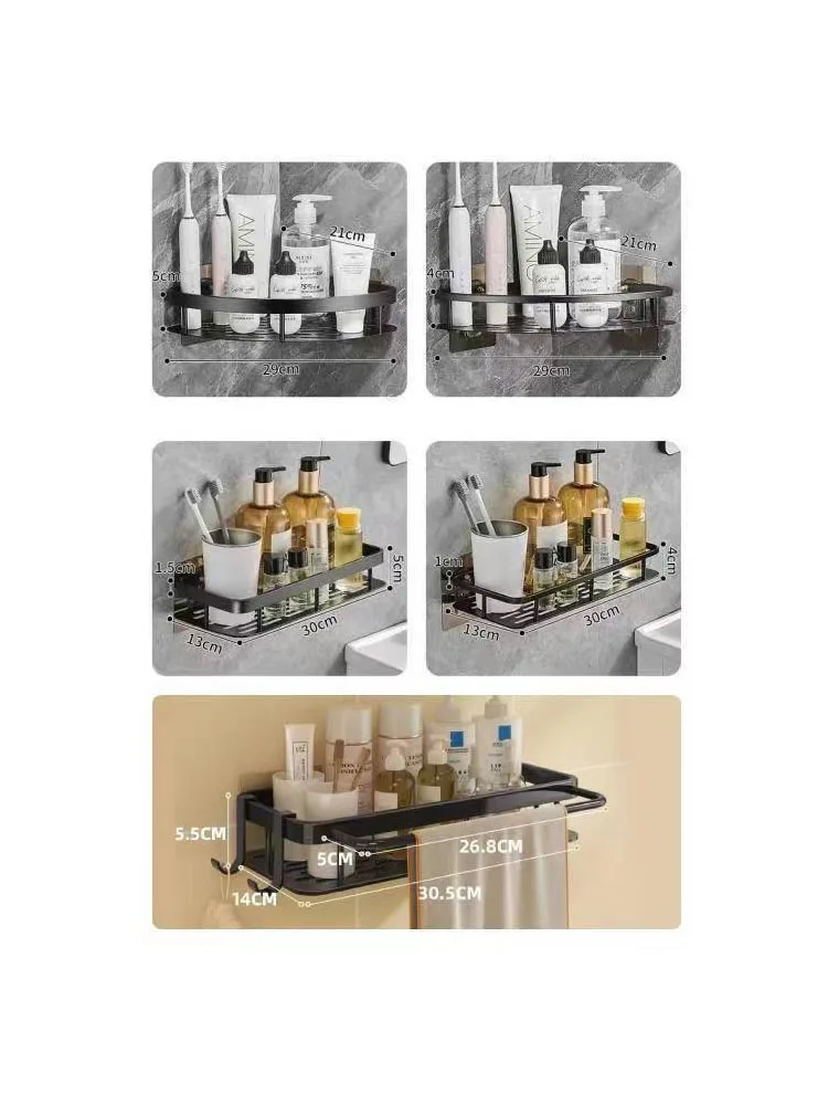 Non-perforated white bathroom shelf shower room toilet triangular basket corner toilet wall storage shelf
Non-perforated white bathroom shelf shower room toilet triangular basket corner toilet wall storage shelf
