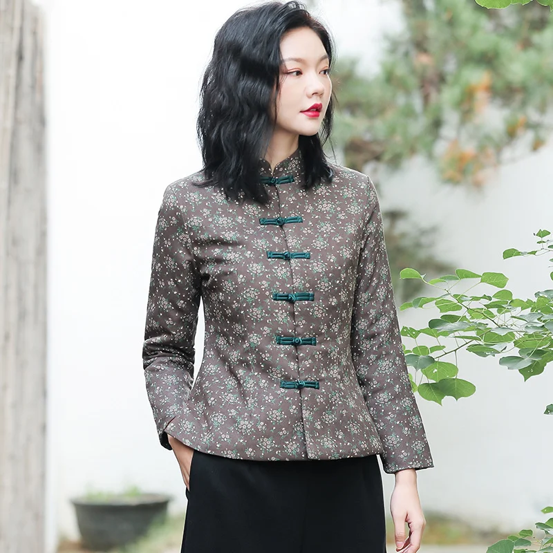 Chinese Tang Suit Tops Vintage China Style Coat Traditional Cotton Jacket Hanfu Women Autumn Winter New Female Slim Large Size
Chinese Tang Suit Tops Vintage China Style Coat Traditional Cotton Jacket Hanfu Women Autumn Winter New Female Slim Large Size