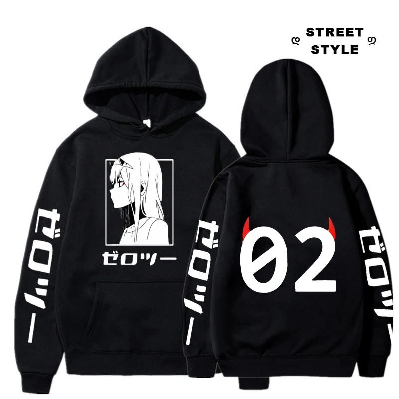 Anime Darling in the Franxx Hoodie Zero Two 02 Cosplay Hooded Sweatshirt Casual Oversized Pullover Unisex Harajuku Sudadera Tops
Anime Darling in the Franxx Hoodie Zero Two 02 Cosplay Hooded Sweatshirt Casual Oversized Pullover Unisex Harajuku Sudadera Tops