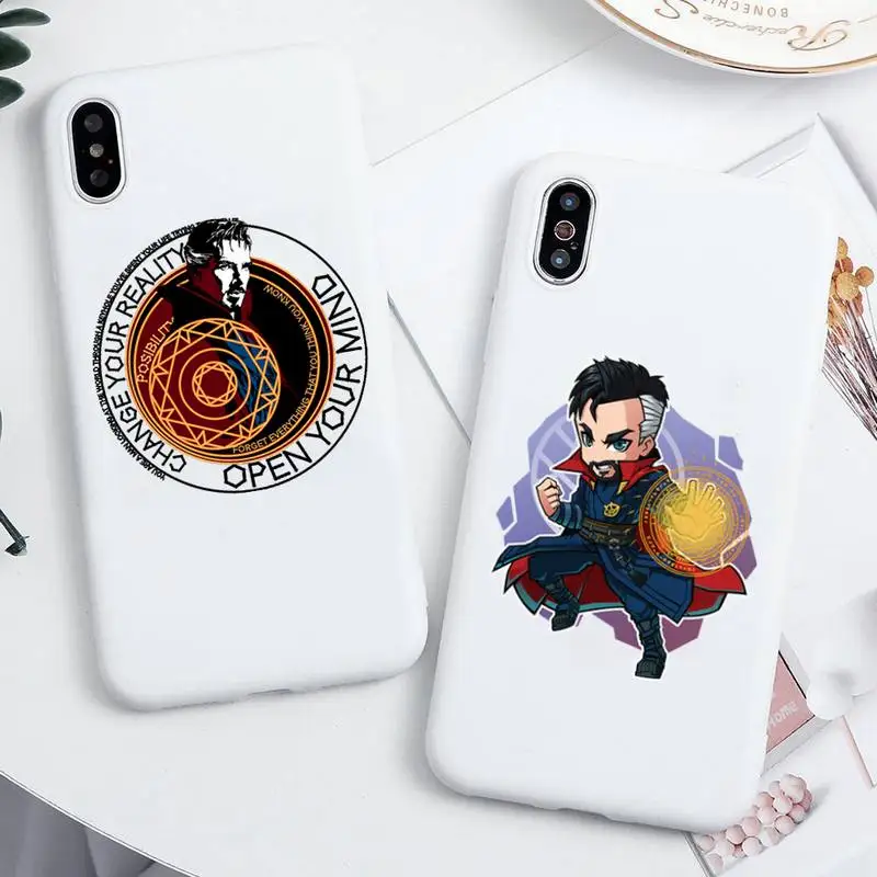Marvel Heroes Doctor Strange Phone Case For iphone 13 12 11 Pro Max Mini XS 8 7 6 6S Plus SE 2020 XR Candy white Silicone cover 
Marvel Heroes Doctor Strange Phone Case For iphone 13 12 11 Pro Max Mini XS 8 7 6 6S Plus SE 2020 XR Candy white Silicone cover