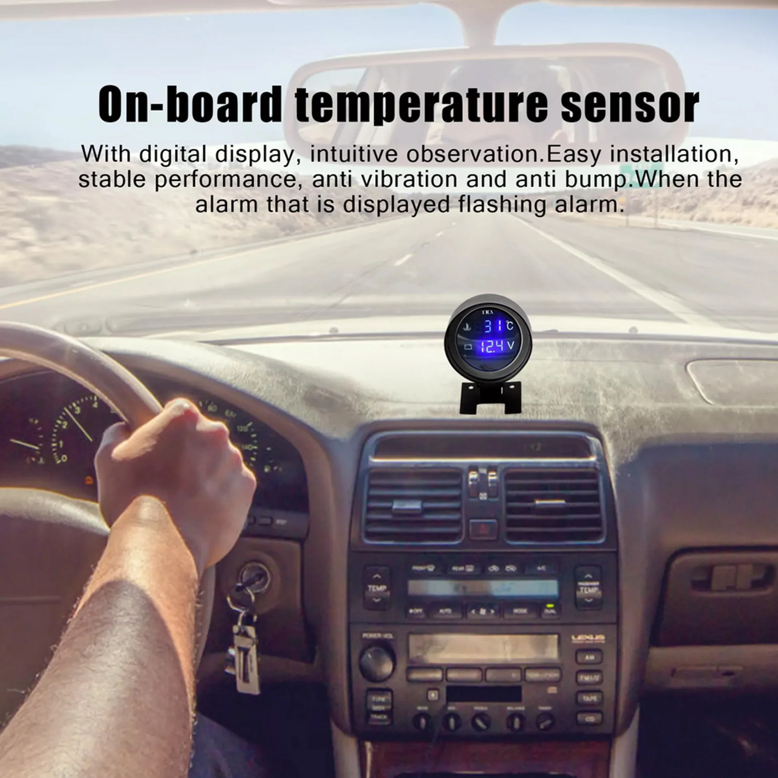 2 in 1 LEDs Digital Car Truck Water Temp Gauge Temperature Sensor Temperatura Moto + Voltmeter Volt Voltage Meter 12V/24V
2 in 1 LEDs Digital Car Truck Water Temp Gauge Temperature Sensor Temperatura Moto + Voltmeter Volt Voltage Meter 12V/24V
