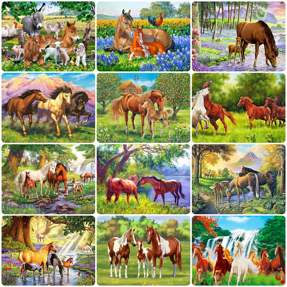HUACAN Picture By Numbers Horse Animal DIY Frame Home Decor HandPainted Wall Art Paint Garden For Living Room
HUACAN Picture By Numbers Horse Animal DIY Frame Home Decor HandPainted Wall Art Paint Garden For Living Room