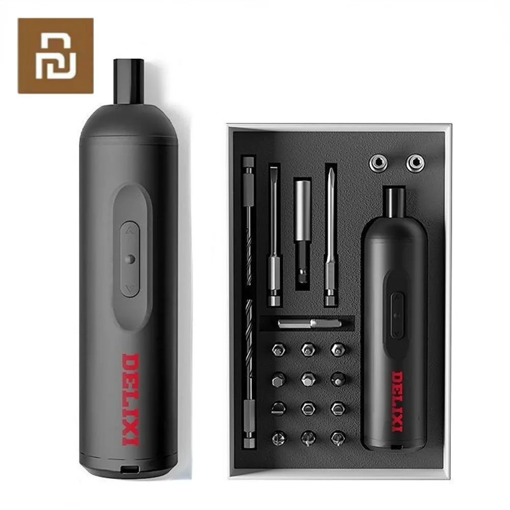 Youpin DELIXI Electric Screwdriver Household Rechargeable Screw Driver Set Multifunctional Electric Screwdrivers Repair Tools
Youpin DELIXI Electric Screwdriver Household Rechargeable Screw Driver Set Multifunctional Electric Screwdrivers Repair Tools