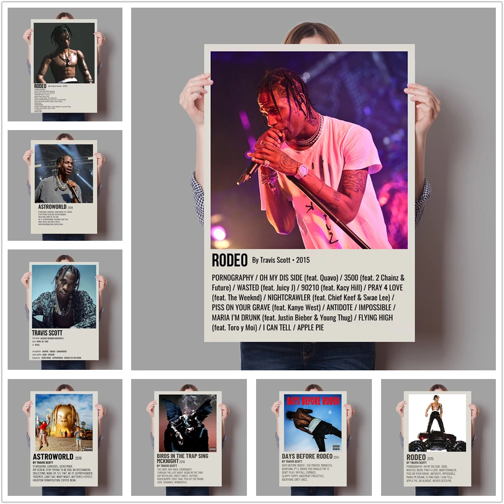 Travis Scott Poster Hip Hop Canvas Painting Rap Star Wall Art Picture Home Decor for Living Room Boy Bedroom Cuadros
Travis Scott Poster Hip Hop Canvas Painting Rap Star Wall Art Picture Home Decor for Living Room Boy Bedroom Cuadros