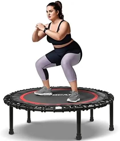 LBS Foldable Mini Trampoline, 40"/48" Fitness Trampoline with Bungees, Adjustable Foam Handle, Stable & Quiet Exerci
LBS Foldable Mini Trampoline, 40"/48" Fitness Trampoline with Bungees, Adjustable Foam Handle, Stable & Quiet Exerci