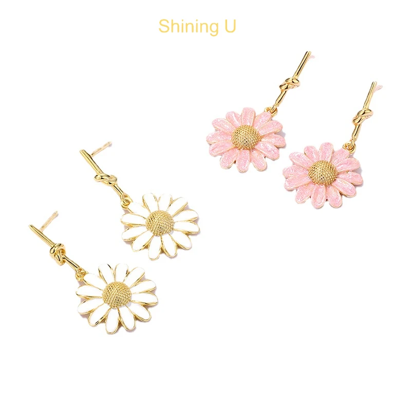 Shining U S925 Silver Daisy Drop Earrings Enamel Painted Simple Fine Jewelry for Women Gift
Shining U S925 Silver Daisy Drop Earrings Enamel Painted Simple Fine Jewelry for Women Gift