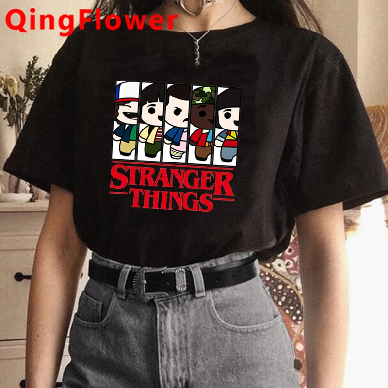 Upside Down Stranger Things Harajuku T Shirt Women Ullzang Eleven Graphic T-shirt Aesthetic Fashion Tshirt 90s Top Tees Female 
Upside Down Stranger Things Harajuku T Shirt Women Ullzang Eleven Graphic T-shirt Aesthetic Fashion Tshirt 90s Top Tees Female