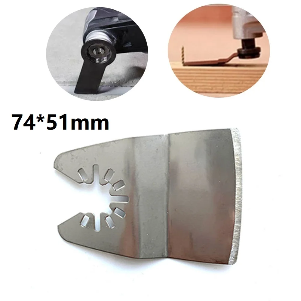 Tool Saw Blade 1pcs 74*51mm Accessories High Carbon Steel Metal Wood Cutting Oscillating Multi Saw Blade Silver
Tool Saw Blade 1pcs 74*51mm Accessories High Carbon Steel Metal Wood Cutting Oscillating Multi Saw Blade Silver