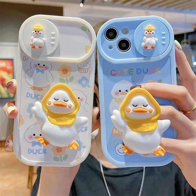INS Korea Cute 3D Cartoon Duck Bracket Phone Case For IPhone 13 Pro Max 12 11 XS XR X Push Pull Lens Protective Shockproof Cover
INS Korea Cute 3D Cartoon Duck Bracket Phone Case For IPhone 13 Pro Max 12 11 XS XR X Push Pull Lens Protective Shockproof Cover