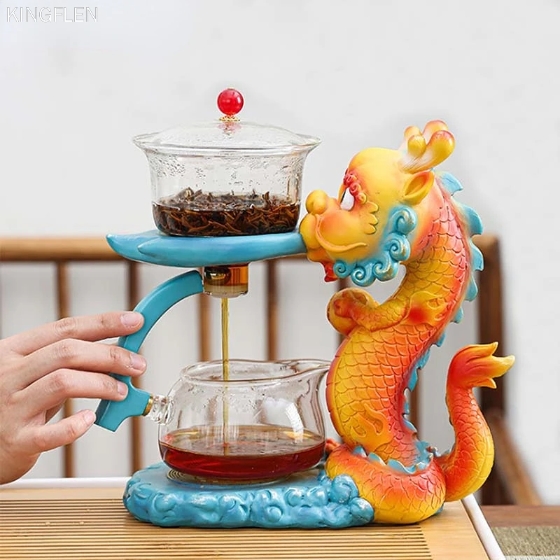 Heat-Resistant Glass Tea Set Magnetic Water Diversion Rotating Cover Bowl Semi-Automatic Kungfu Tea Set Turkish Drip Pot
Heat-Resistant Glass Tea Set Magnetic Water Diversion Rotating Cover Bowl Semi-Automatic Kungfu Tea Set Turkish Drip Pot