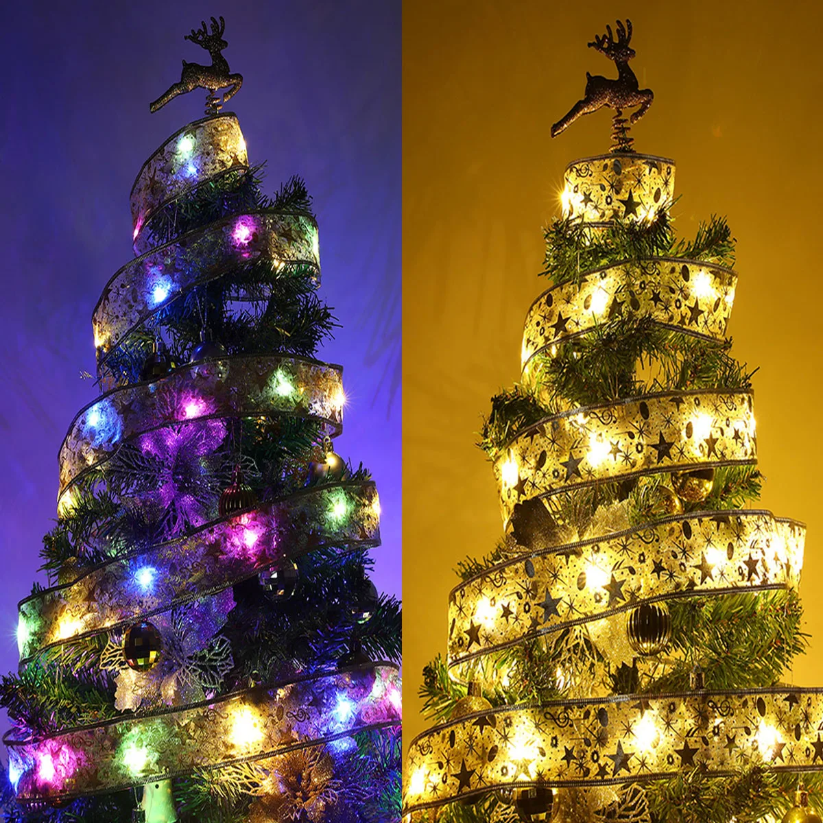 Merry Christmas LED Ribbon Lights Xmas Tree Ornaments Happy New Year DIY Christmas Decorations for Home Party Navidad
Merry Christmas LED Ribbon Lights Xmas Tree Ornaments Happy New Year DIY Christmas Decorations for Home Party Navidad