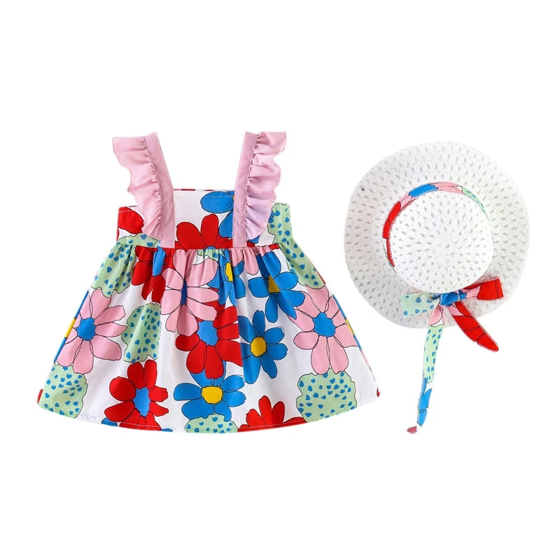 Summer Korean Style Baby Dress Childlike Backless Bow Design Dress Comes with A Hat Kids
Summer Korean Style Baby Dress Childlike Backless Bow Design Dress Comes with A Hat Kids