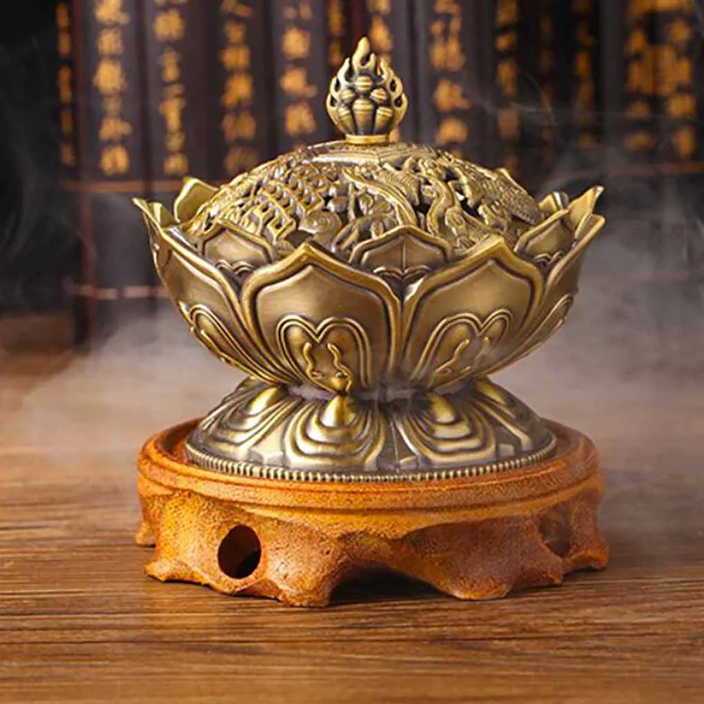 1pc Mini Sandalwood Censer Chinese Buddha Flower Incense Burner Alloy Handmade Censer For Buddhist Home Office Decoration
1pc Mini Sandalwood Censer Chinese Buddha Flower Incense Burner Alloy Handmade Censer For Buddhist Home Office Decoration
