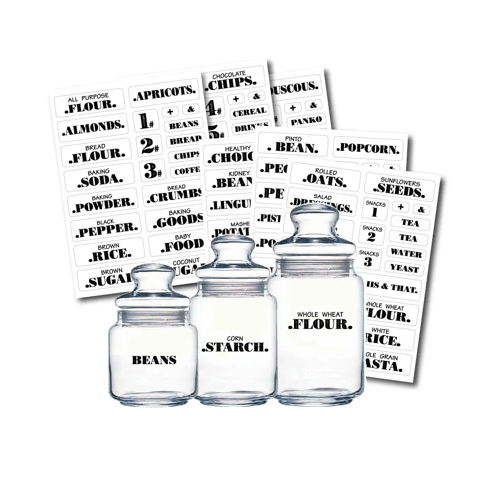 Label Stickers for Kitchen Waterproof Transparent Spices Bottle Glass Seasoning Jars Pots and Boxes for Food Adhesive Sticker
Label Stickers for Kitchen Waterproof Transparent Spices Bottle Glass Seasoning Jars Pots and Boxes for Food Adhesive Sticker