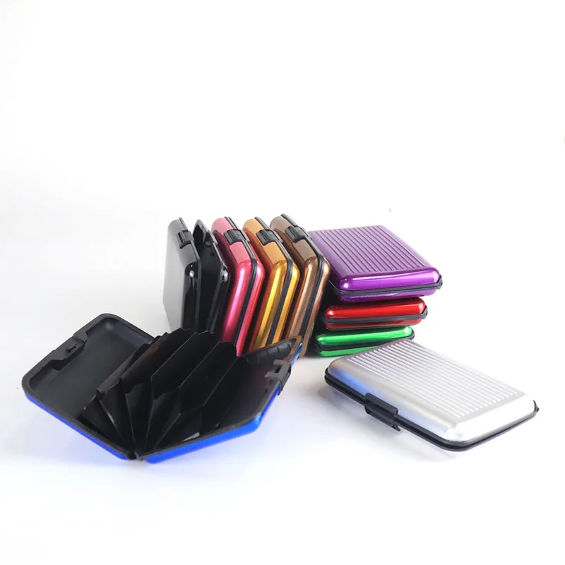 1PC Metal Business Credit Card Name ID Card Holder Case Wallet Box Mini Antimagnetic Waterproof Aluminum Cards Holder
1PC Metal Business Credit Card Name ID Card Holder Case Wallet Box Mini Antimagnetic Waterproof Aluminum Cards Holder