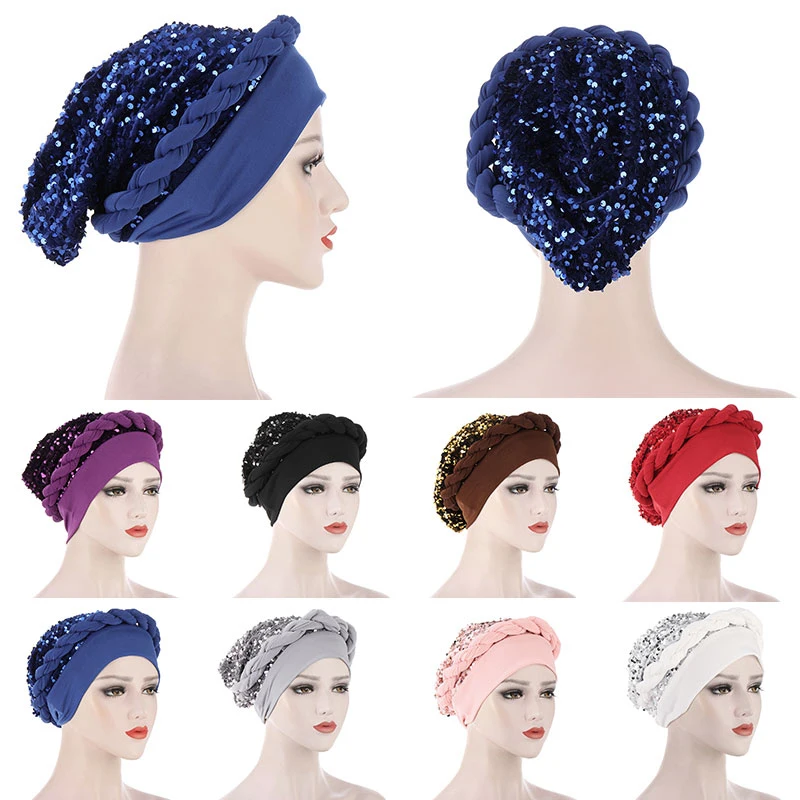 Fashion Headscarf Bonnet Braids Turban Hijab for Ladies Muslim Hat Female Head Wraps Islam Headwear Cancer Chemo Hats 2022 New
Fashion Headscarf Bonnet Braids Turban Hijab for Ladies Muslim Hat Female Head Wraps Islam Headwear Cancer Chemo Hats 2022 New