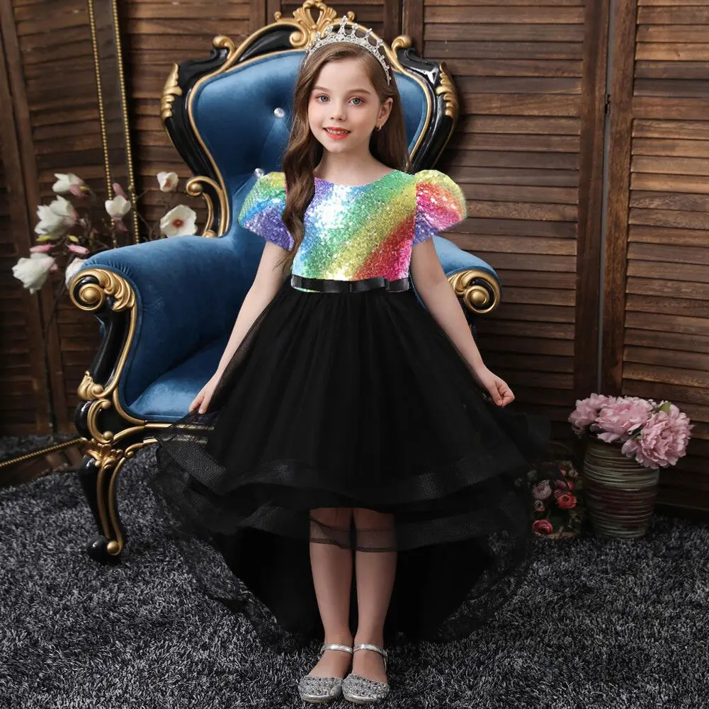 Noble Children's Wedding Gown Sequin Big Bow Princess Evening Dress for Girl Party Dress for 14 Years Old
Noble Children's Wedding Gown Sequin Big Bow Princess Evening Dress for Girl Party Dress for 14 Years Old