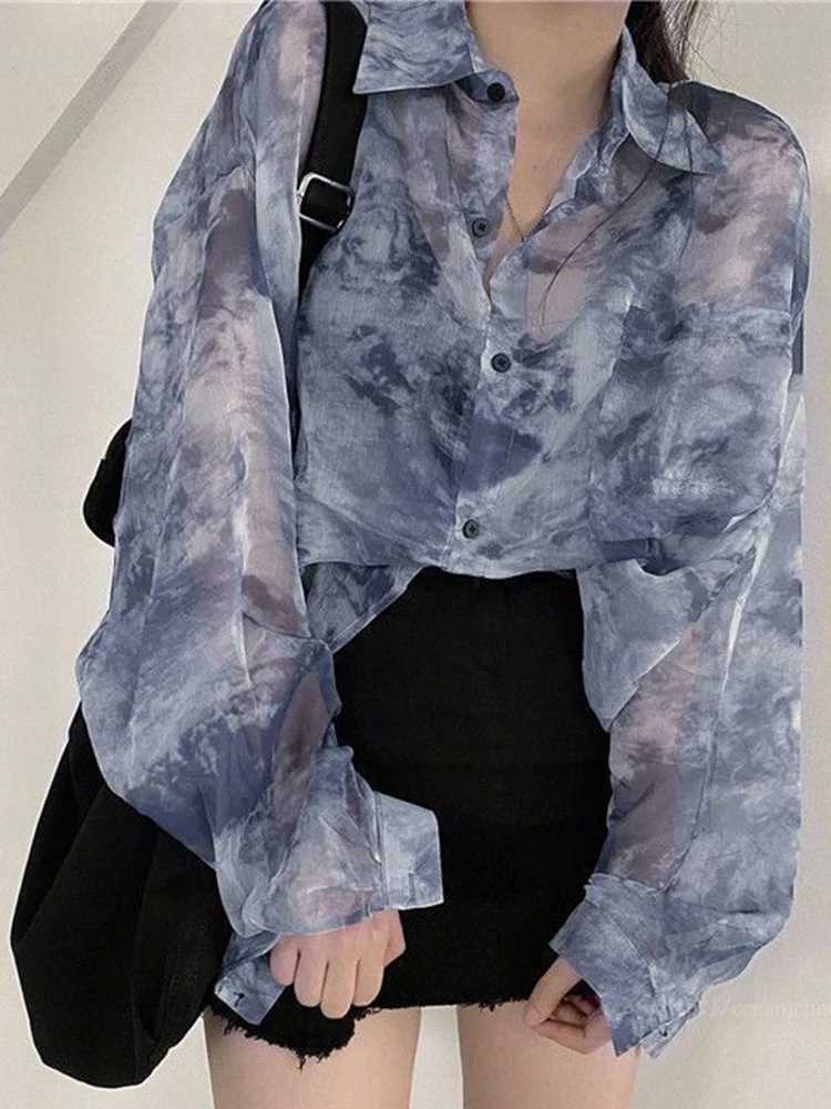 Тонкие рубашки Tie Dye женские корейские модные Универсальные блузки с длинным рукавом женские летние свободные повседневные солнцезащитные ...
Тонкие рубашки Tie Dye женские корейские модные Универсальные блузки с длинным рукавом женские летние свободные повседневные солнцезащитные ...