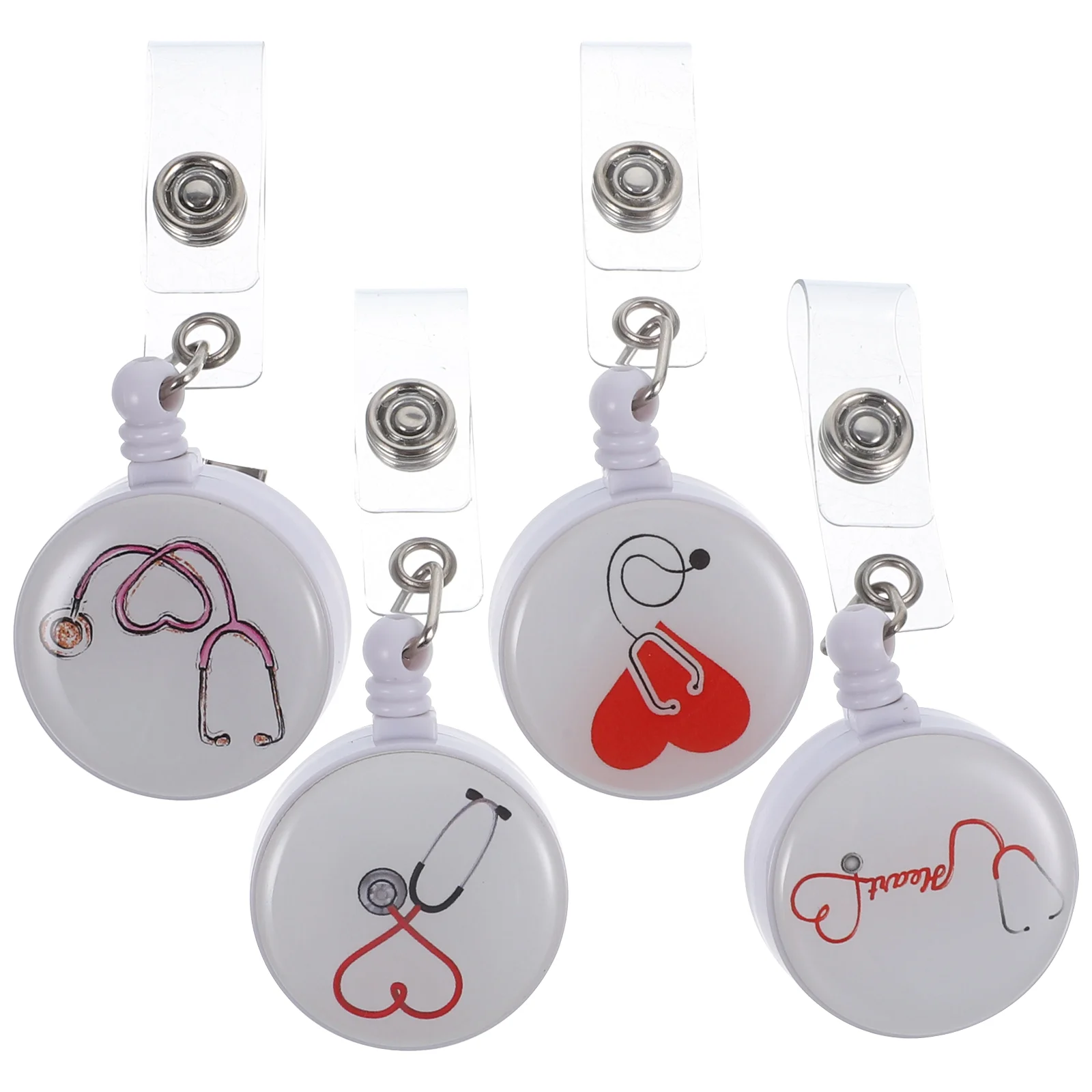 4 Pcs Cute Easy-to-pull Telescopic Buckle Nurse Badge Holder Alloy Retractable Swivel Clip
4 Pcs Cute Easy-to-pull Telescopic Buckle Nurse Badge Holder Alloy Retractable Swivel Clip