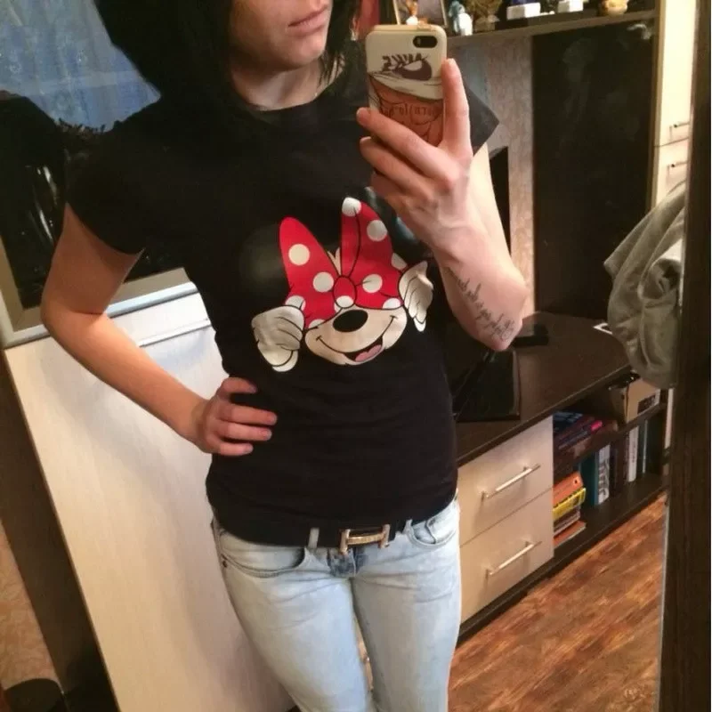 Mouse T-Shirt Women Fashion Casual Short Sleeve Tshirts Harajuku Tops Tee Funy Female T-shirt Plus Size Women's Clothing
Mouse T-Shirt Women Fashion Casual Short Sleeve Tshirts Harajuku Tops Tee Funy Female T-shirt Plus Size Women's Clothing