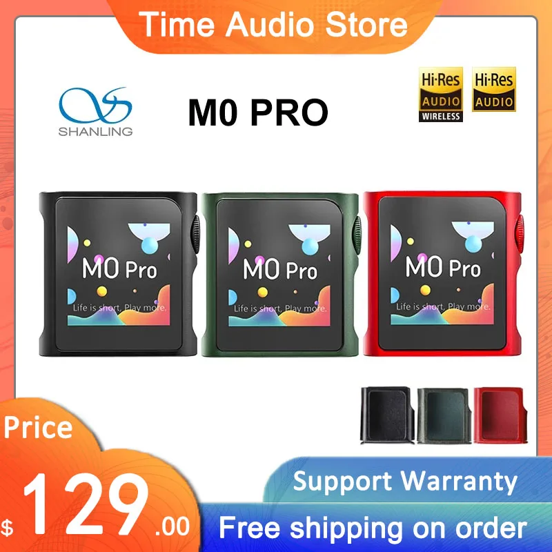 

SHANLING M0 Pro Hi-Res Audio HIFI Bluetooth Portable Music MP3 Player DAP USB DAC Dual ES9219C LDAC aptX PCM384 DSD128