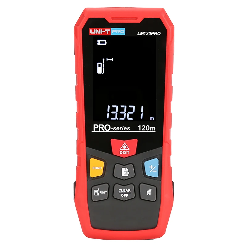 UNI-T LM120PRO 2.4 inch EBTN high-definition large screen distance unit distance meter laser rangefinder laser
UNI-T LM120PRO 2.4 inch EBTN high-definition large screen distance unit distance meter laser rangefinder laser