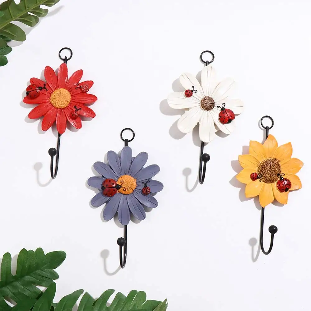 

Creative Flower Shaped Decorative Hook Home Storage Tools Kitchen Gadgets Key Holder Hangers Clothes Hook Bathroom Organization
