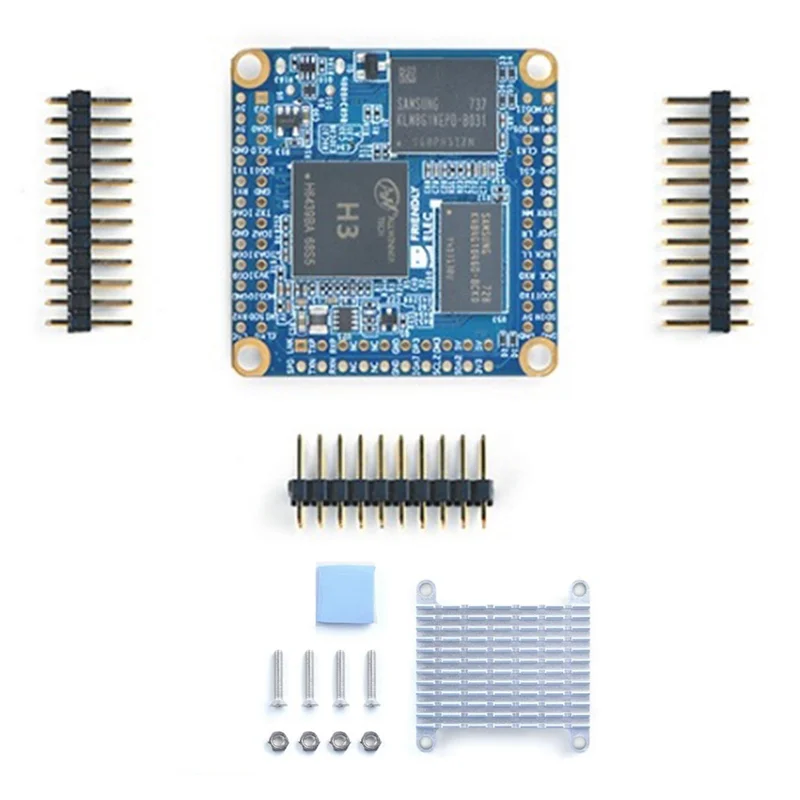 NanoPi NEO Core Board IoT Development Board+Heat Sink 256M+4GB DDR3 RAM Allwinner H3 Quad-Core Cortex-A7 UbuntuCore
NanoPi NEO Core Board IoT Development Board+Heat Sink 256M+4GB DDR3 RAM Allwinner H3 Quad-Core Cortex-A7 UbuntuCore