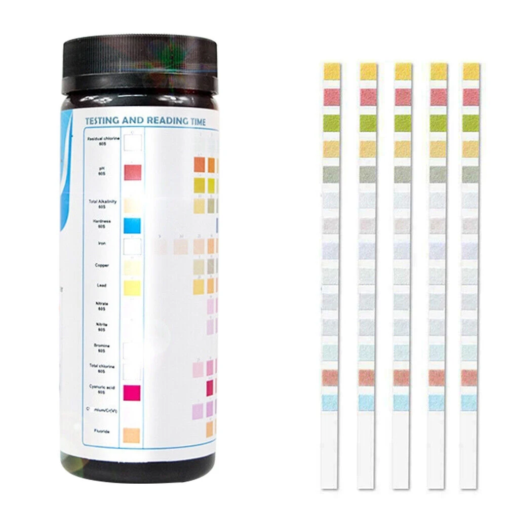 100PCS Drinking Water Test Kit Multipurpose Water Quality Test Paper For Water Testing Strips PH Alkalinity Hardness Testing
100PCS Drinking Water Test Kit Multipurpose Water Quality Test Paper For Water Testing Strips PH Alkalinity Hardness Testing