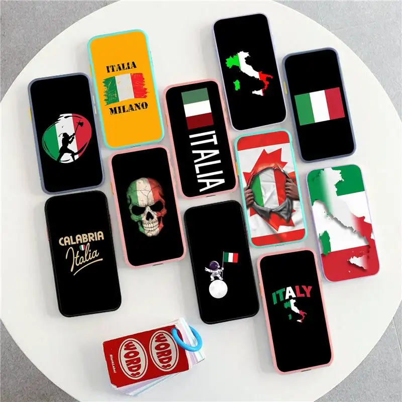 Italy Flag Phone Case for iPhone X XR XS 7 8 Plus 11 12 13 pro MAX 13mini Translucent Matte Case 
Italy Flag Phone Case for iPhone X XR XS 7 8 Plus 11 12 13 pro MAX 13mini Translucent Matte Case
