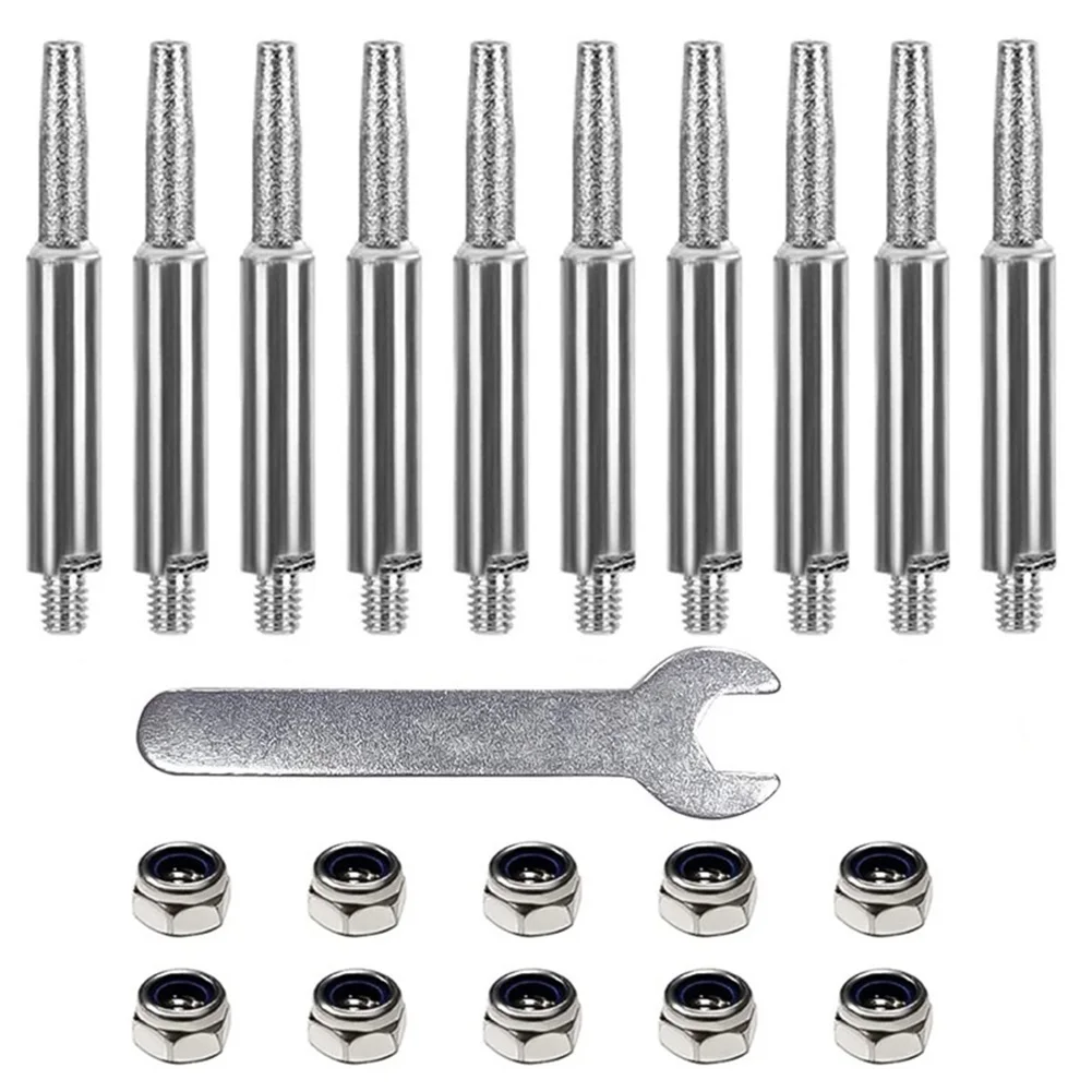 Brand New For Hand Chain Grinder Grinding Head Grinding Kit 21pcs/set 4-5.5mm Accessories Diamond Coated Silver Color
Brand New For Hand Chain Grinder Grinding Head Grinding Kit 21pcs/set 4-5.5mm Accessories Diamond Coated Silver Color
