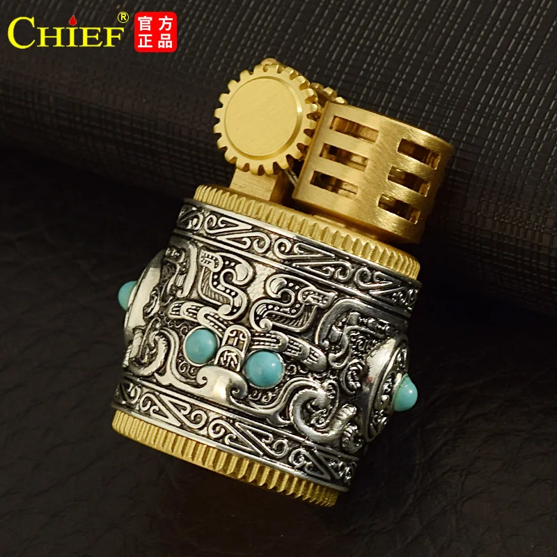Chief Little Fat Small Round Portable Vintage Creative Men's Kerosene Lighter Collectible Gift Boyfriend Cigarette Smoking
Chief Little Fat Small Round Portable Vintage Creative Men's Kerosene Lighter Collectible Gift Boyfriend Cigarette Smoking