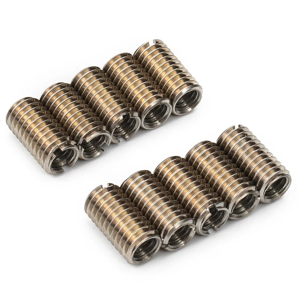 Резьбовые вставки с внутренней резьбой M6X1.0 наружная M8X1.25 длина 15 мм Наружная гайка инструмент для ремонта резьбы из нержавеющей стали 10 шт.
Резьбовые вставки с внутренней резьбой M6X1.0 наружная M8X1.25 длина 15 мм Наружная гайка инструмент для ремонта резьбы из нержавеющей стали 10 шт.