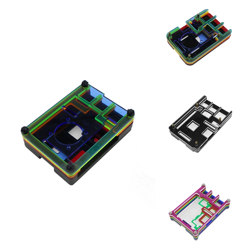Акриловый чехол для Raspberry Pi 2B/3B/3B + прозрачная оболочка с защитой от тепловыделения 
Акриловый чехол для Raspberry Pi 2B/3B/3B + прозрачная оболочка с защитой от тепловыделения
