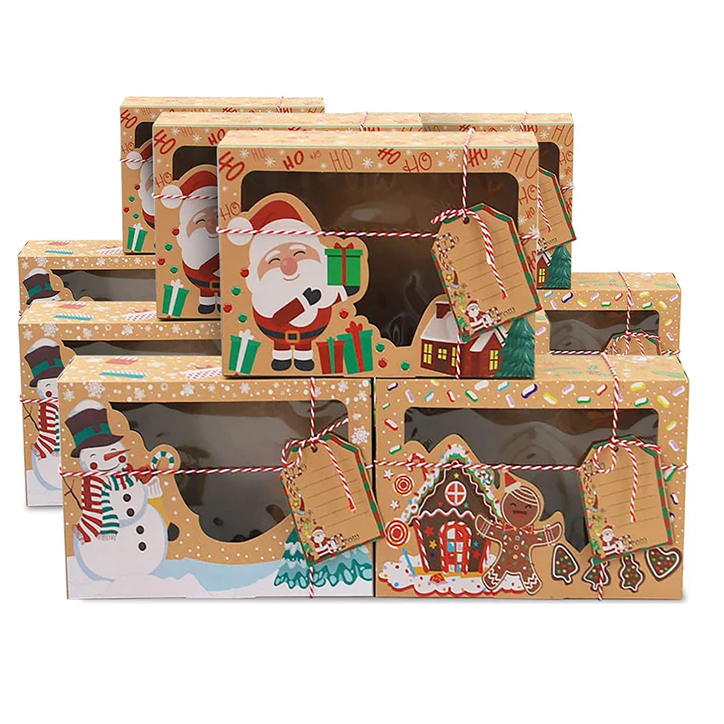 European Style Christmas Cake Box Christmas With Window And Label Kraft Paper Wrapping Christmas Tree Decoration Preferred
European Style Christmas Cake Box Christmas With Window And Label Kraft Paper Wrapping Christmas Tree Decoration Preferred