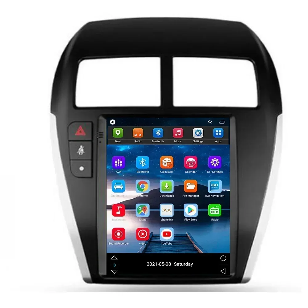 Android 13 Tesla Style для MITSUBISHI ASX 2010-2016 авторадио стерео мультимедийный плеер с BT Wi-Fi