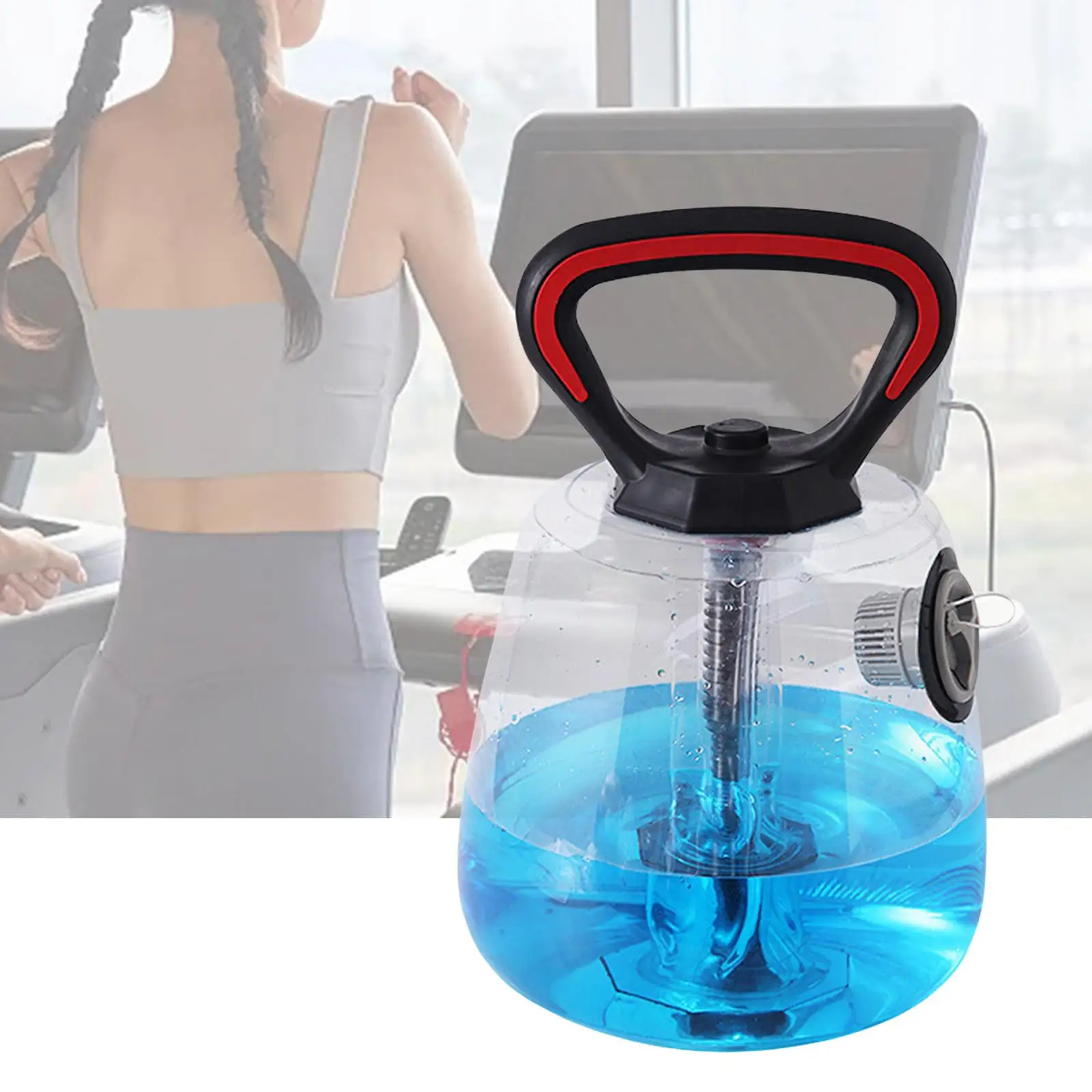 

Water Filled Kettlebell Adjustable Strength Training Equipment Kettle Bells Exercise for Travel Full Body Men Exercising Gym